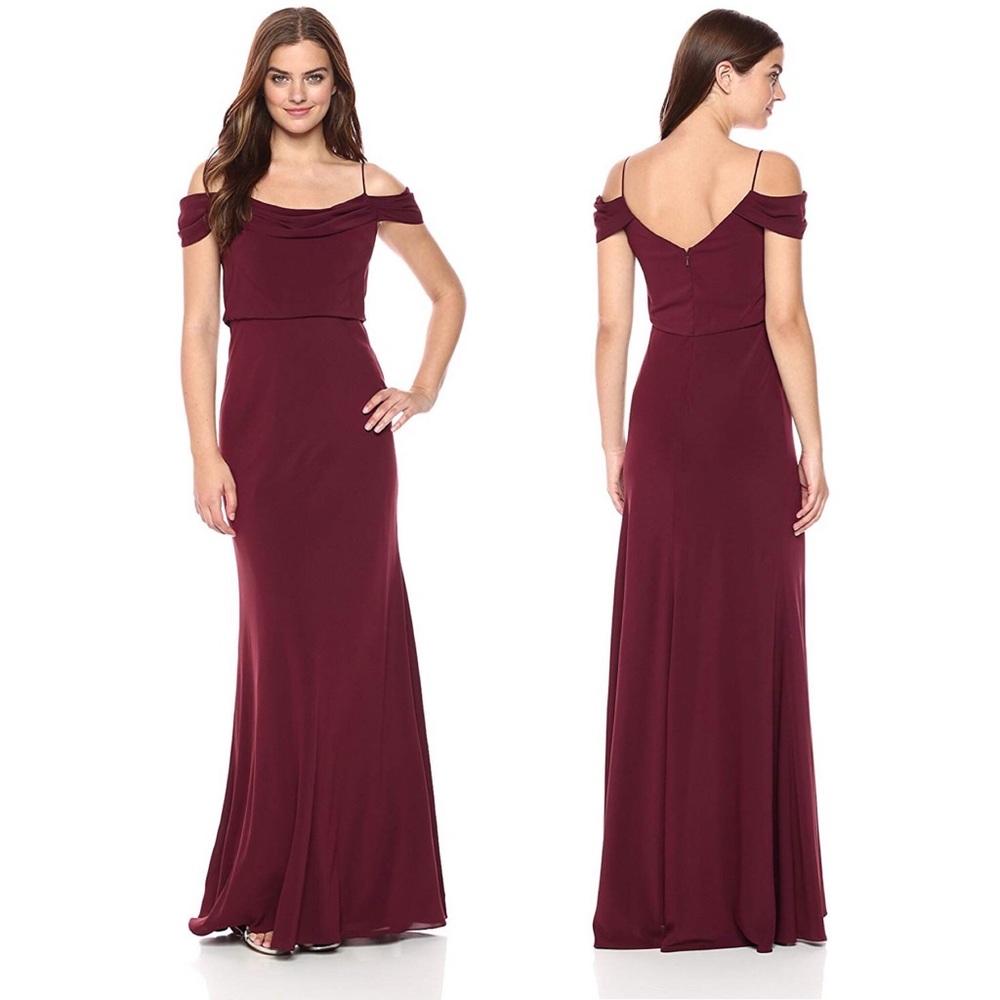 JENNY YOO Sabine Dress - Bridesmaid Dress in Hibiscus